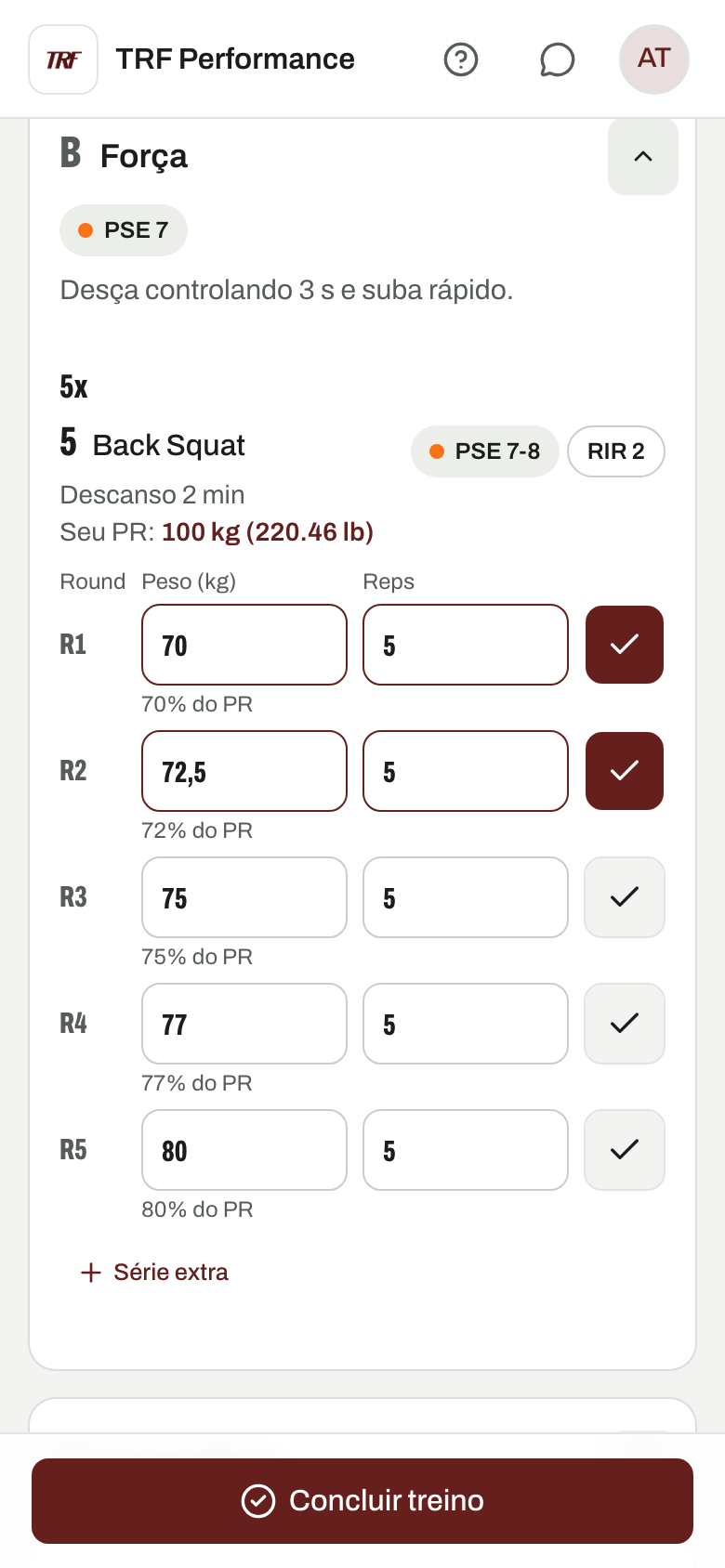 Seu treino